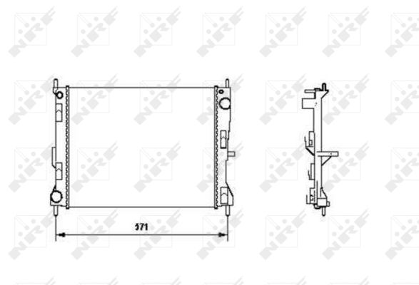 Radiator, engine cooling - 58188 NRF