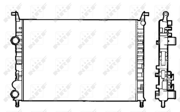 Radiator, engine cooling - 58195 NRF