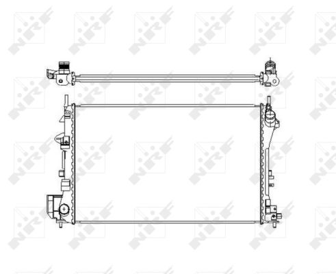 Radiator, engine cooling - 58203 NRF