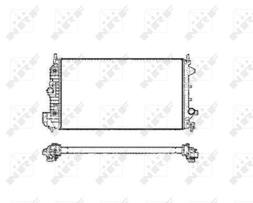Radiator, engine cooling - 58205 NRF