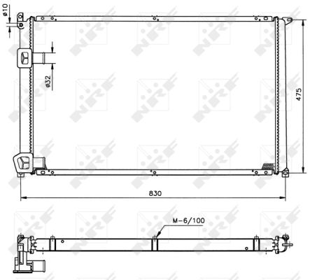 Radiator, engine cooling - 58212 NRF