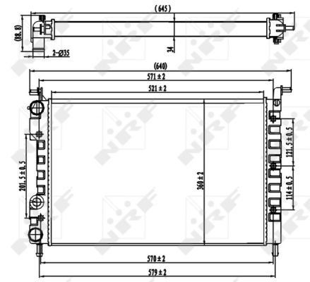 Radiatore, Raffreddamento motore - 58219 NRF