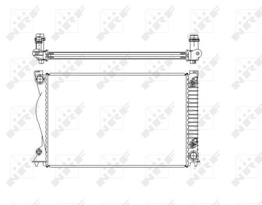 Radiatore, Raffreddamento motore - 58220 NRF
