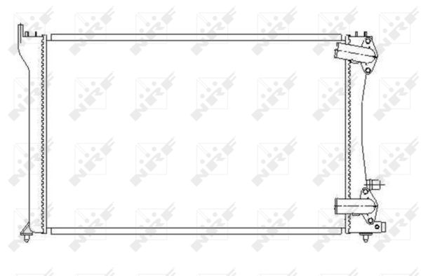 Radiatore, Raffreddamento motore - 58251 NRF