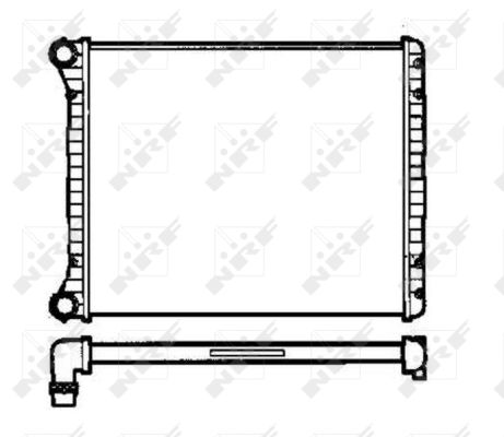 Radiator, engine cooling - 58258 NRF