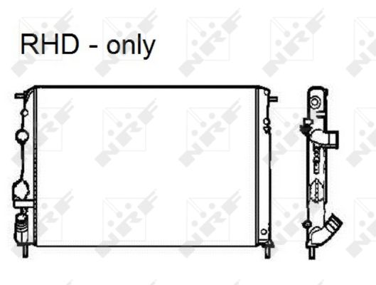 Radiator, engine cooling - 58326 NRF