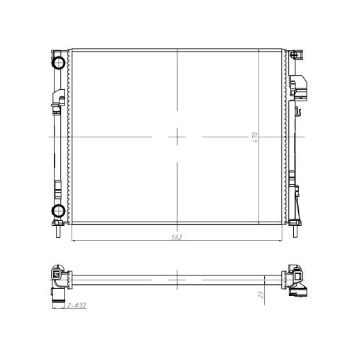 Kühler, Motorkühlung - 58332A NRF
