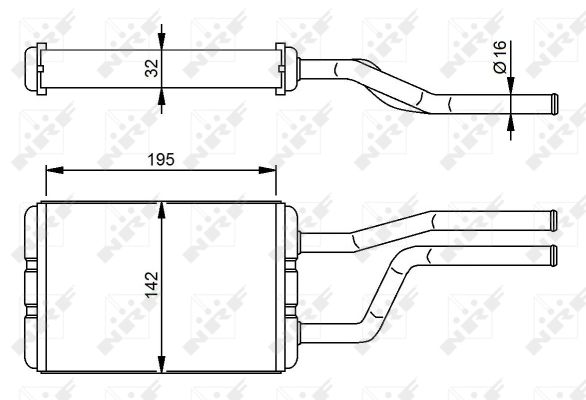 Heat Exchanger, interior heating - 58358 NRF