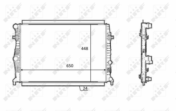 Radiator, engine cooling - 58398 NRF