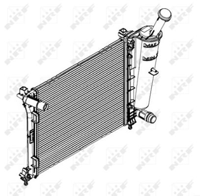 Radiatore, Raffreddamento motore - 58429 NRF