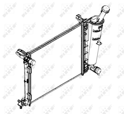 Radiatore, Raffreddamento motore - 58433 NRF