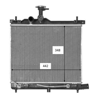 Radiator, engine cooling - 58460 NRF