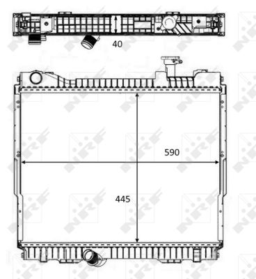 Radiatore, Raffreddamento motore - 58484 NRF