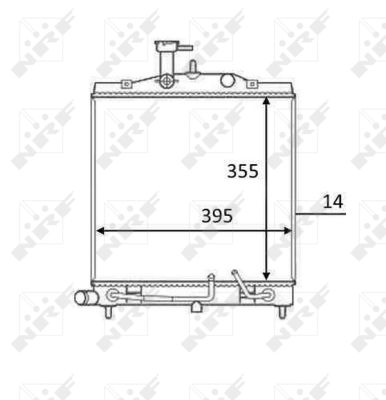 Radiator, engine cooling - 58531 NRF