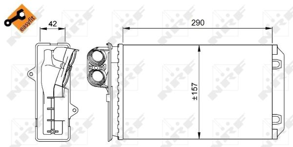 Heat Exchanger, interior heating - 58639 NRF