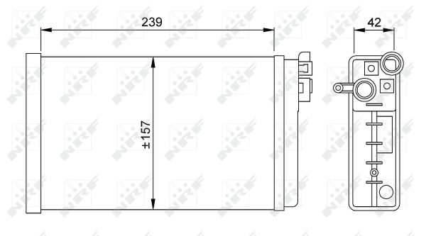 Heat Exchanger, interior heating - 58640 NRF