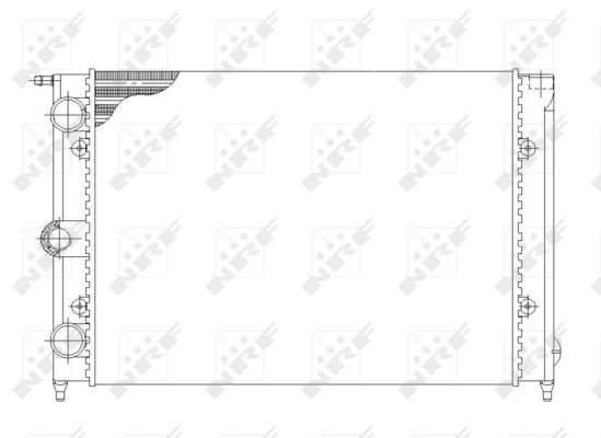 Radiatore, Raffreddamento motore - 58697 NRF