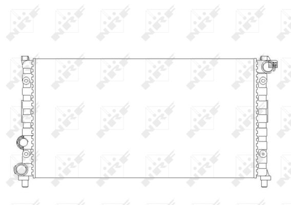 Radiator, engine cooling - 58765 NRF