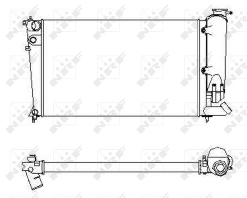 Radiator, engine cooling - 58922 NRF