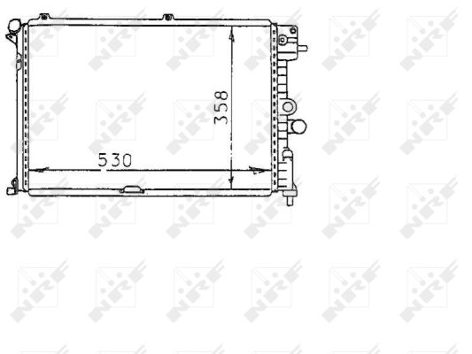 Radiator, engine cooling - 58974 NRF