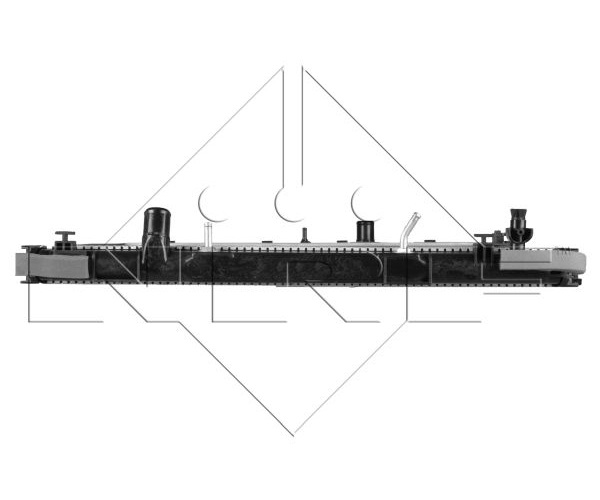 Radiator, engine cooling - 59080 NRF