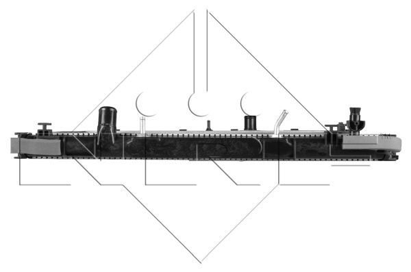 Radiator, engine cooling - 59080 NRF