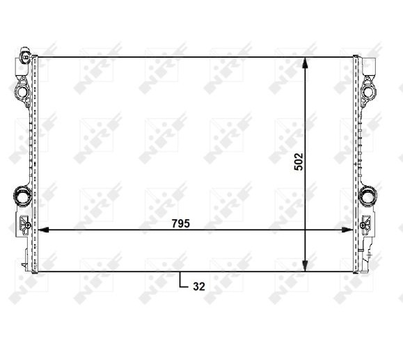 Radiator, engine cooling - 59172 NRF
