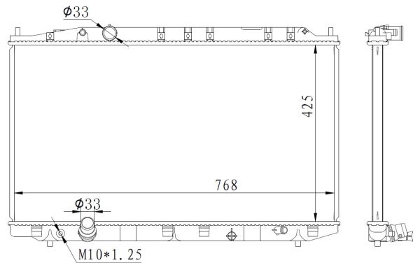 Radiator, engine cooling - 59225 NRF