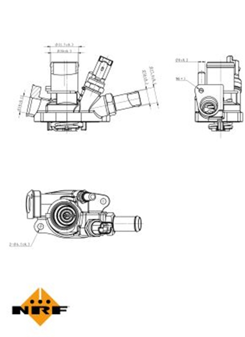 Термостат, охлаждающая жидкость - 725034 NRF