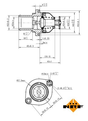 Thermostat, coolant - 725035 NRF