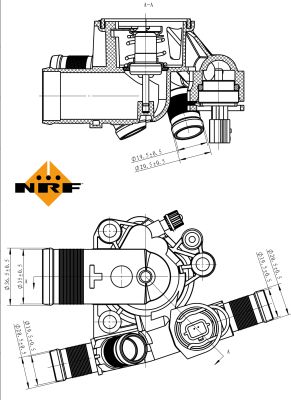 Термостат, охлаждающая жидкость - 725045 NRF