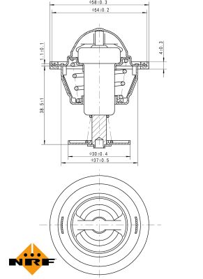 Термостат, охлаждающая жидкость - 725083 NRF