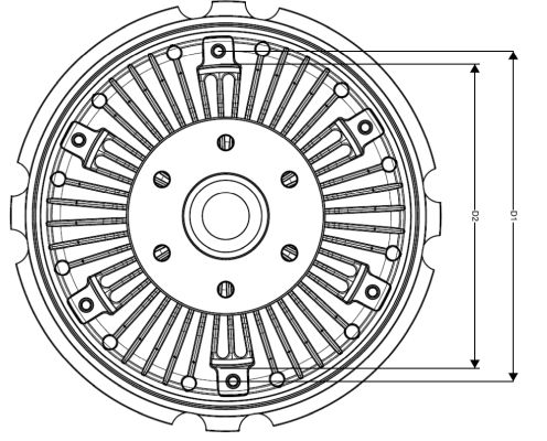 Clutch, radiator fan - 49721 NRF