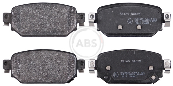 Kit pastiglie freno, Freno a disco - 35169 A.B.S.