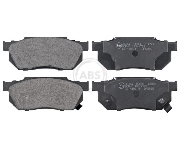 Brake Pad Set, disc brake - 36167 A.B.S.