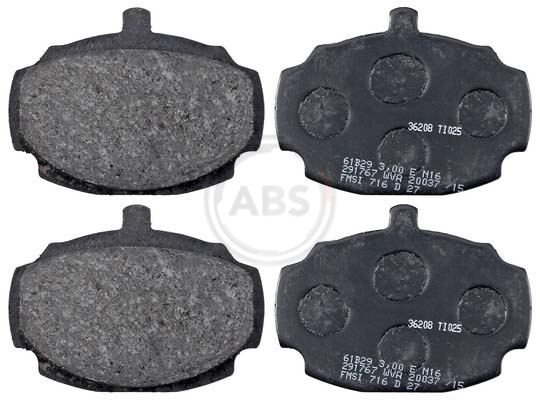 Brake Pad Set, disc brake - 36208 A.B.S.