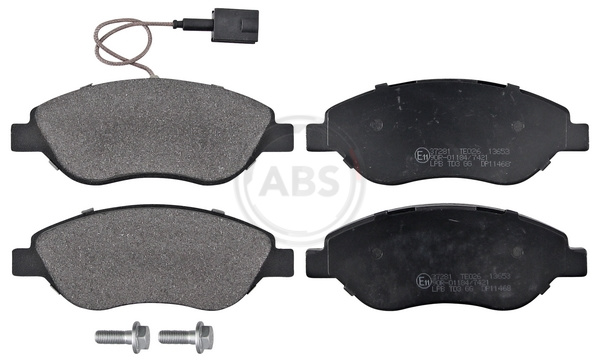 Brake Pad Set, disc brake - 37281 A.B.S.