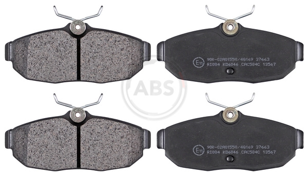 Brake Pad Set, disc brake - 37663 A.B.S.