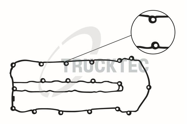 Gasket, cylinder head cover - 02.10.029 TRUCKTEC AUTOMOTIVE