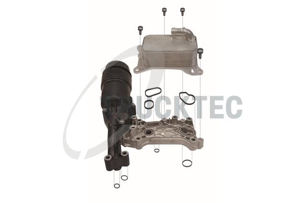 Radiatore olio, Olio motore - 02.18.141 TRUCKTEC AUTOMOTIVE