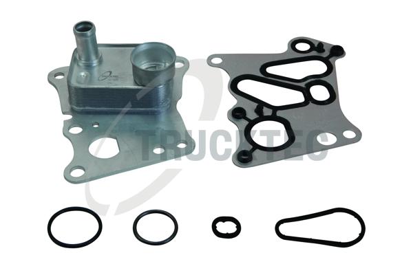 Oil Cooler, engine oil - 02.18.143 TRUCKTEC AUTOMOTIVE
