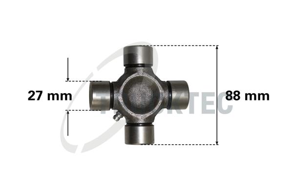 Joint, propshaft - 02.34.044 TRUCKTEC AUTOMOTIVE