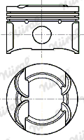 stūmoklis - 87-444800-10 NÜRAL