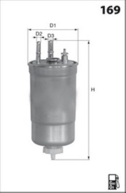 Fuel filter - ELG5709 MECAFILTER