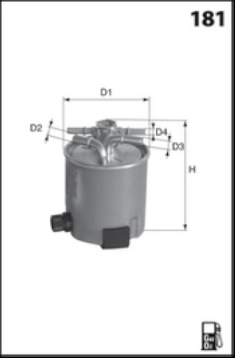 Fuel filter - ELG5346 MECAFILTER