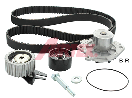 Pompa acqua + Kit cinghie dentate - WPK-1595R03 AIRTEX