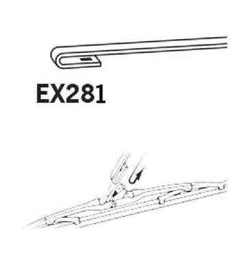 Wiper Blade - EX281 TRICO