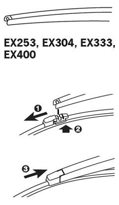 Щетка стеклоочистителя - EX400 TRICO
