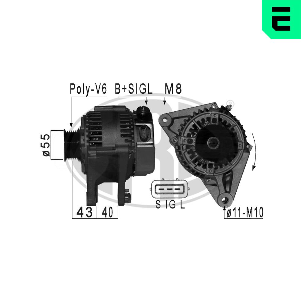 Alternator - 209003A ERA