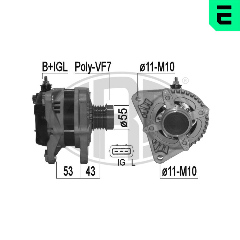 Alternatore - 209369A ERA